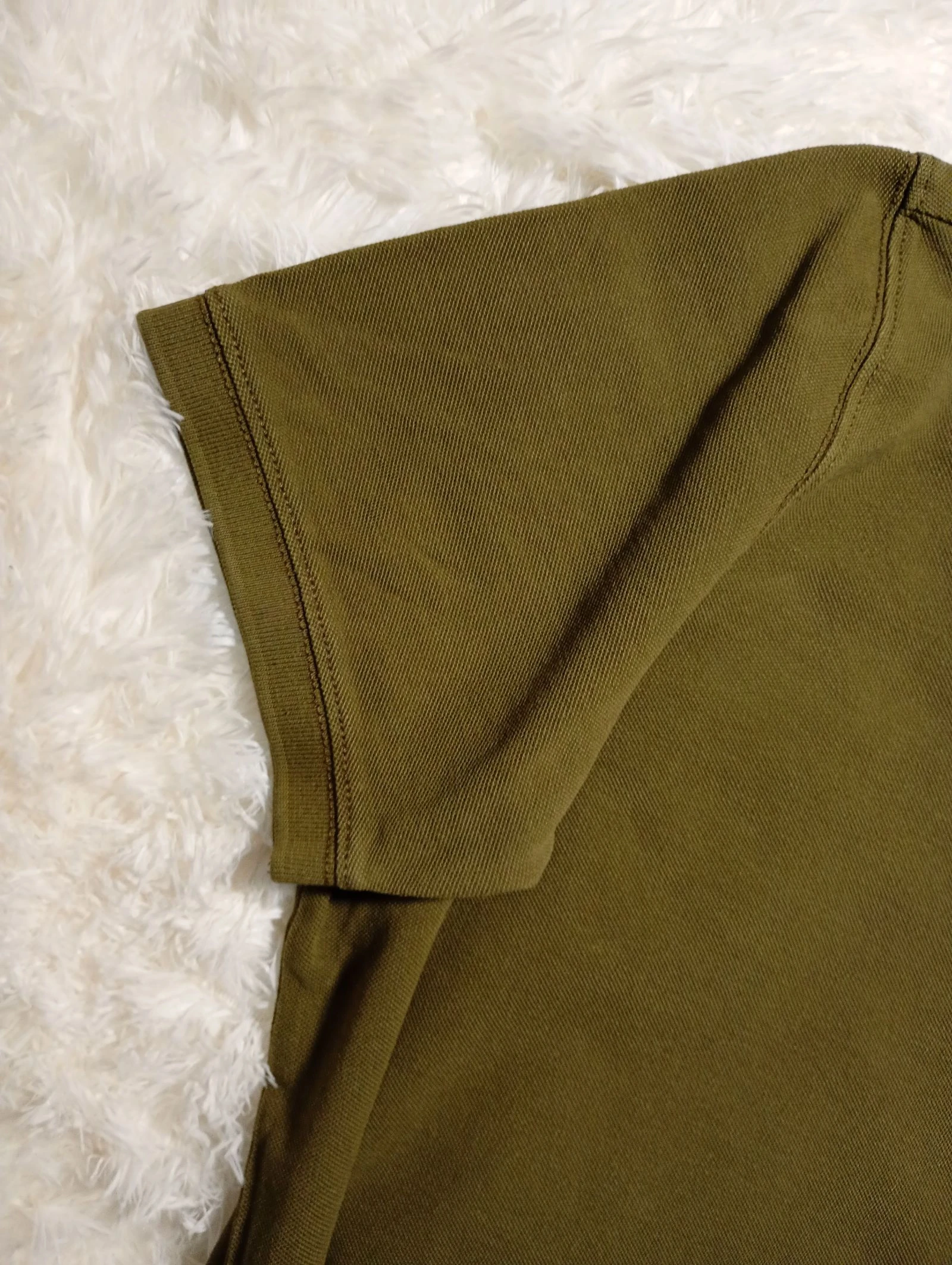 Vintage Napapijri Polo Shirt Olive Green XL – photo 7